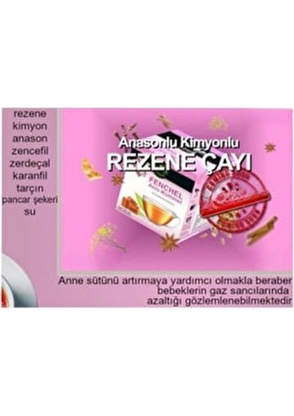 Anasonlu Kimyonlu Rezene Çayı 100 gr Vitamin