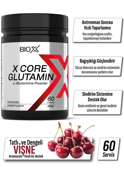 Bcaa Şeftali & Armut Mix Aroma - 400 gr - 40 Servis + Glutamine Vişne Aromalı - 420 gr - 60 Servis indirimleri