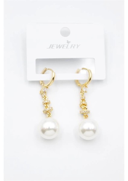 Taşlı Inci Küpe - Altın fiyatları