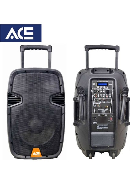 Ace PAQ-15AB 300 Watt Taşınabilir Çift Mikrofonlu Şarjlı Amfi modelleri