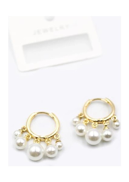 Inci Sallantılı Shakira Küpe - Altın