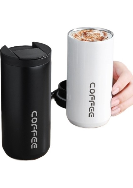 Yeni Moda Kore Yaratıcı Kahve Kupası Iş Ofis Su Bardağı Açık Taşınabilir Çift Katmanlı Termos Bardak (Yurt Dışından) fiyatları