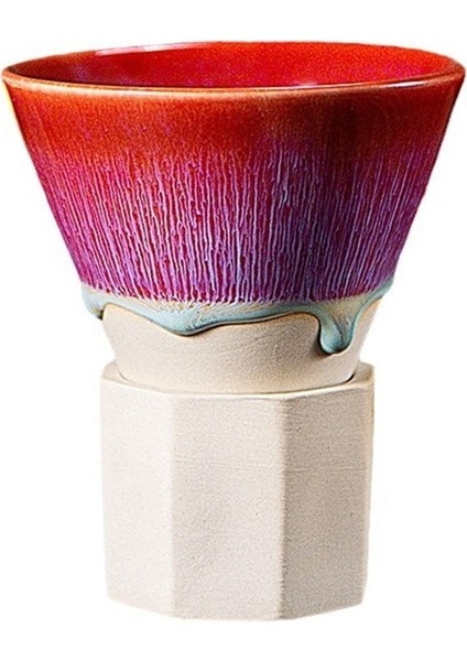 Orta Doğu Tarzı Seramik Espresso Fincanı Yaratıcı El Yapımı Fırında Değiştirilmiş Taban Seramik Zanaatkarlığı ile Çay Fincanı (Yurt Dışından)