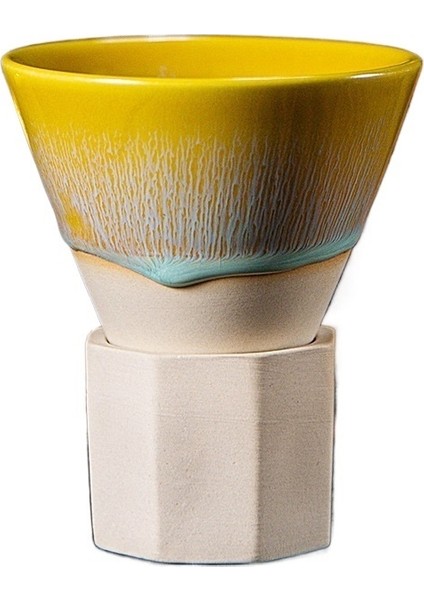 Orta Doğu Tarzı Seramik Espresso Fincanı Yaratıcı El Yapımı Fırında Değiştirilmiş Taban Seramik Zanaatkarlığı ile Çay Fincanı (Yurt Dışından)