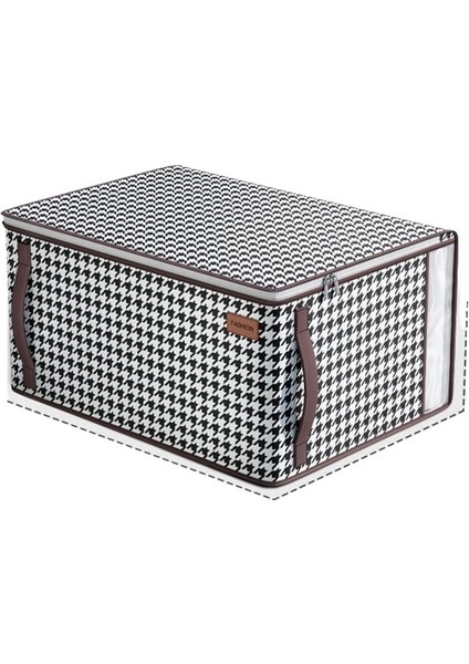 Yorgan Saklama Çantası Ev Büyük Kapasiteli Giysi Yorgan Düzenleyici Kalın Dokumasız Mevsimlik Taşınma Saklama Çantası (3 Adet 55*40*25CM) (Yurt Dışından)