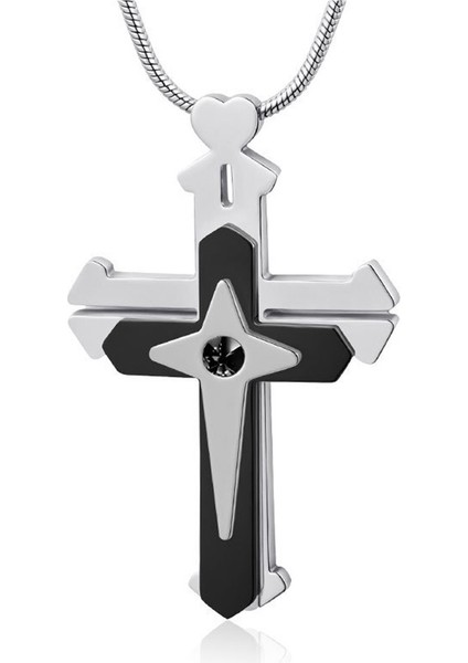 Orijinal Mekanik Dekompresyon Haç Kolye Bölünmüş Üç Katmanlı Edc Mandal Haç Kolye Ucu (Yurt Dışından)