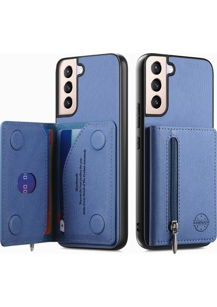 Samsung Galaxy S22 Uyumlu Cüzdanlı Telefon Kılıfı – Pu Deri, Fermuarlı Kart Bölmeli, Manyetik Kapatma, Darbe ve Düşme Koruması (Yurt Dışından) fiyatları