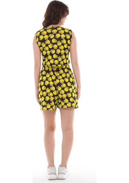 Çizgi Film Karakterli Jarse Kumaş Şortlu Alt Üst Takım indirimleri