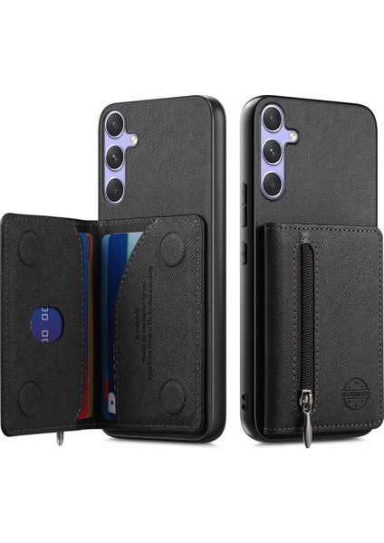 Samsung Galaxy A26 Uyumlu Cüzdanlı Telefon Kılıfı – Pu Deri, Fermuarlı Kart Bölmeli, Manyetik Kapatma, Darbe ve Düşme Koruması (Yurt Dışından) fiyatları
