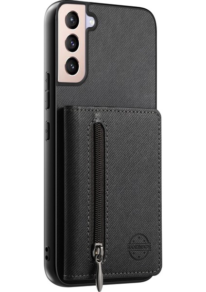 Samsung Galaxy S21 Uyumlu Cüzdanlı Telefon Kılıfı – Pu Deri, Fermuarlı Kart Bölmeli, Manyetik Kapatma, Darbe ve Düşme Koruması (Yurt Dışından) modelleri