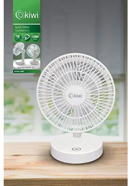 KFAN-7607 Mini USB Vantilatör 18 cm Yüksek Performanslı Ayarlanabilir Hız ve Sessiz Çalışma modelleri