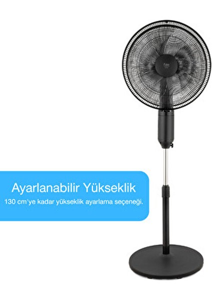Duoflow Çift Başlıklı Ayaklı Vantilatör 50 W Geniş Salınım Açısı ile Enerji Tasarrufu