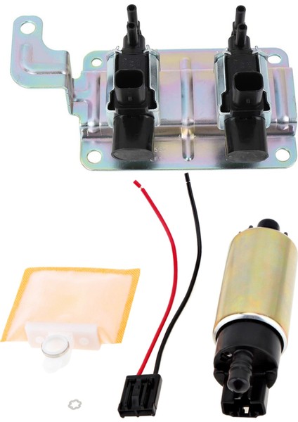 1 Set 120L/S Araç Elektrikli Benzinli Yakıt Pompası Stren Takım Kiti ve 1 Pcs Emme Manifold Vakum Solenoid Valfı (Yurt Dışından)