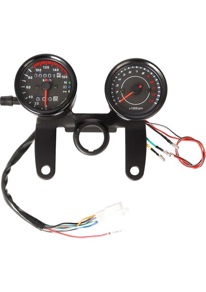 Evrensel Motosiklet Hız Tezgahı Kilometre Sometresi LED Arka Işık Takometresi (Yurt Dışından)