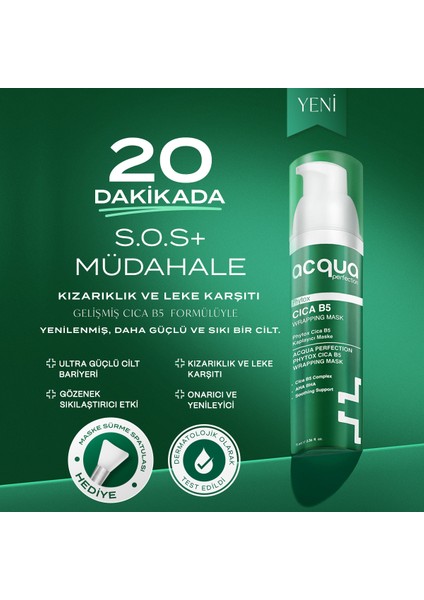Phytox Cica B5 | Yatıştırıcı ve Onarıcı Soyulabilir Yüz Maskesi 70 ml