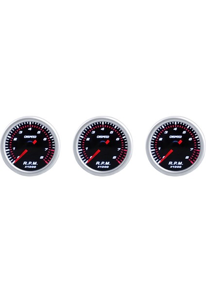 3x Cnspeed 2inch 52MM Otomatik Araba Takometresi Tako Gösterge 0-8000 Rpm 12V Evrensel Araba Motor Beyaz LED Metre Pointer Rpm (Yurt Dışından) fiyatları
