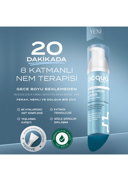 Hydratox | Hyaluronic Acid Nemlendirici Soyulabilir Yüz Maskesi 70 ml
