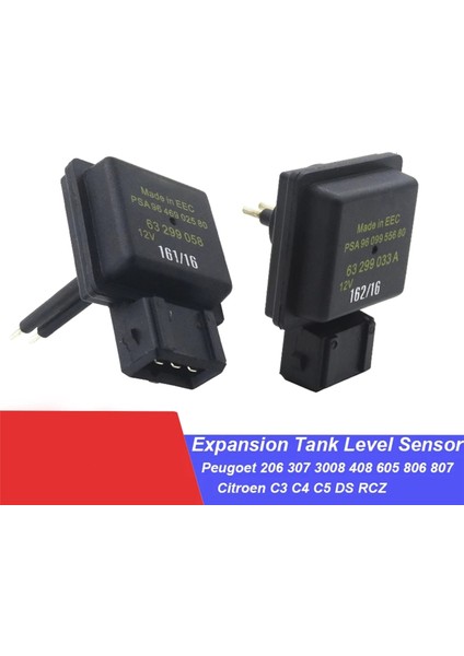 2x 1306F0 Soğutucu Su Genişleme Tank Seviyesi Sensörü Peugeot 207 3008 408 508 Rcz Citroen C3 C4 C5 Ds Uzun Pin (Yurt Dışından) modelleri
