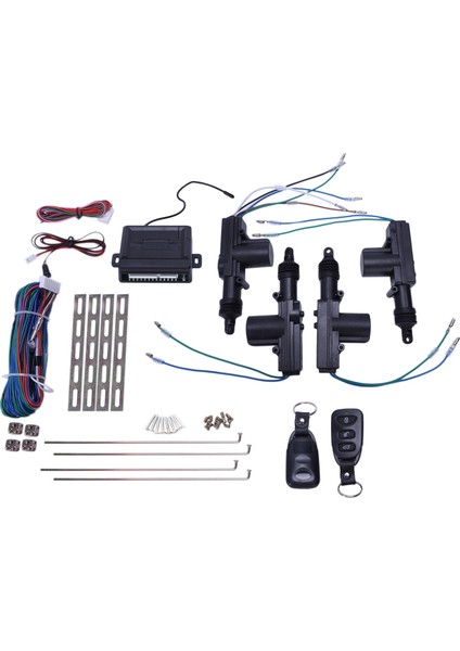 Evrensel Araba Güç Kapı Kilidi Aktüatör 12 Volt Motor (4 Paket) Araç Uzak Merkezi Kontrol Kilitli Anahtarsız Giriş Sistemi (Yurt Dışından)