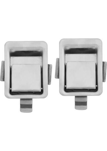 2x Paslanmaz Çelik Gömme Montajlı Mandalı Mini Floş Montaj Kürek Kilidi Rv/camper/römork/dolap/alet Kutusu Vb. (Yurt Dışından)