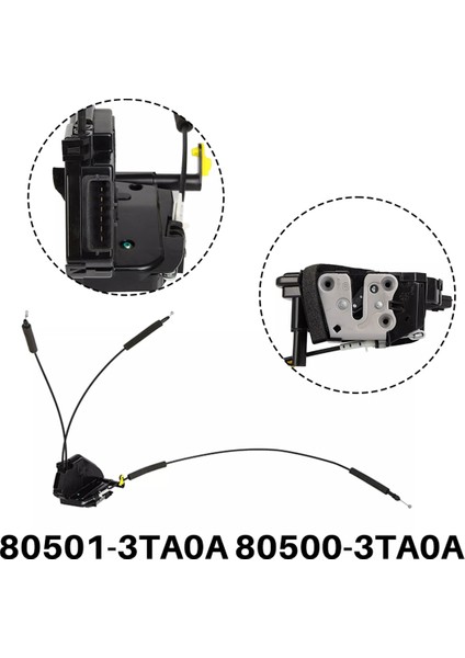 Araba Kapı Kilidi Aktüatör Motor Ön Sol Sürücü Tarafı 80501-3TA0A 80500-3TA0A Nissan Altima 2.5l 3.5l (Yurt Dışından) modelleri
