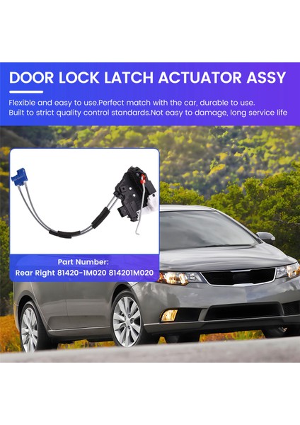 Kıa Forte 2009-2017 Lhd Kapı Mandalı Aktüatör Motoru 814201M020 Arka Sağ (Yurt Dışından) indirimleri