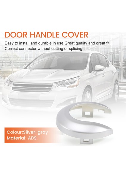 Araba Iç Kapı Kolu Kapak Dekoratif Trim, Tutamak Nissan Tiida Için Rozet 2005-2010 1.6 Livina NV200 B (Yurt Dışından) fırsatları