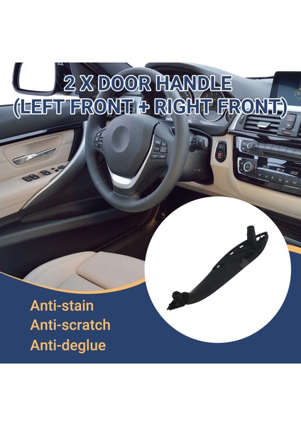 Siyah Ön Sol/sağ Araba Iç Kapı Kolu Trim Çekme Paneli Tutamağı For-Bmw 3 4 Serisi F30 F80 Iç Kapı Kolu (Yurt Dışından) fırsatları