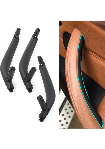 Iç Kapı Çekme Sökü Trim Kapağı 51417292243 51417292244 Bmw-X5 X6 F15 F16 Rhd 2014-2018 9pcs (Siyah) (Yurt Dışından) modelleri