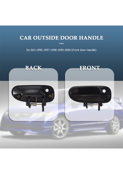 Honda Civic Ek3 1996 1997 1998 1999 2000 (Ön Kapı Kolu) Için Dış Kapı Kolu Dışında 2pcs Araba (Yurt Dışından) fiyatları