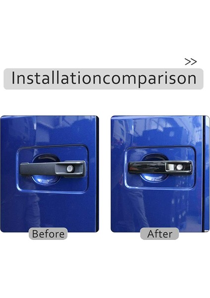 Parlatıcı Siyah Dış Dış Kapı Tutucu Koruyucu Kapak Trim Mercedes Benz G-Serisi W461 W463 G55 G63 G500 2001-2021 (Yurt Dışından) modelleri