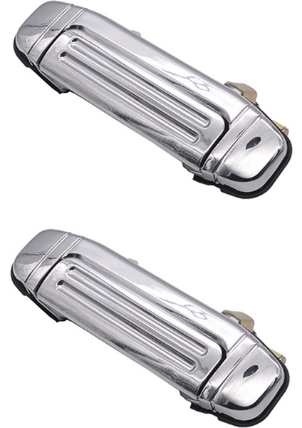 2x Arka Sol Yan Araba Dış Kapı Kulpları Mitsubishi Için Chrome MR156877 Montero Pajero V31 V32 V33 V46 1997-2000 (Yurt Dışından)
