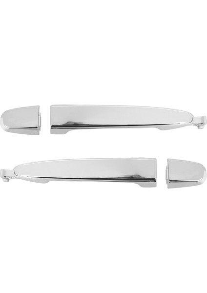 2pcs Arka Kapı Kolu Dış Kapı Kolu Için Toyota Sienna 2004-2010 69213-08020 69227-08040 Gümüş (Yurt Dışından)