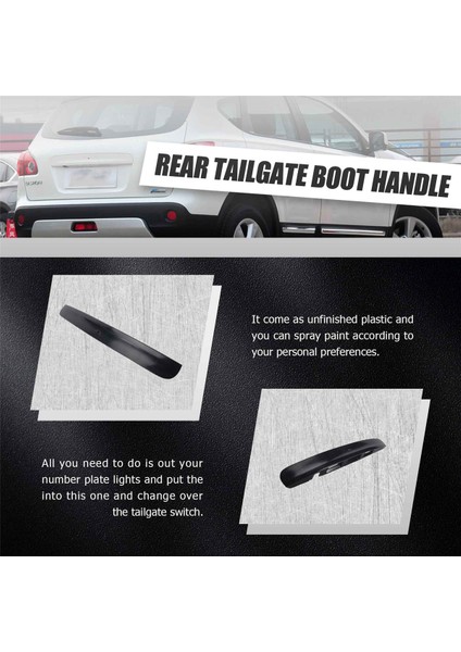 Nissan Qashqai Için Anahtar Kamera Bagaj Kapı Kapağı ile Arka Bagaj Kapağı Önyükleme Tutar J10 JJ10 2007-2014 90812JD20H (Yurt Dışından) fırsatları