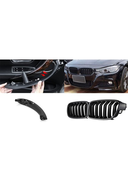 2 Çift Araba Aksesuarları: 1 Çift Siyah Ön Sol/sağ Araba Iç Kapı Kolu ve 1 Çift Ön Kaput Böbrek Izgarası (Yurt Dışından) fiyatları