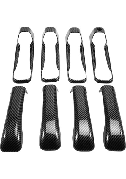 Araba Kapı Kolu Kapak Dodge Ram Için Dış Kapı Kolu Kaplama 1500 2017-2010 Karbon Fiber (Yurt Dışından) modelleri
