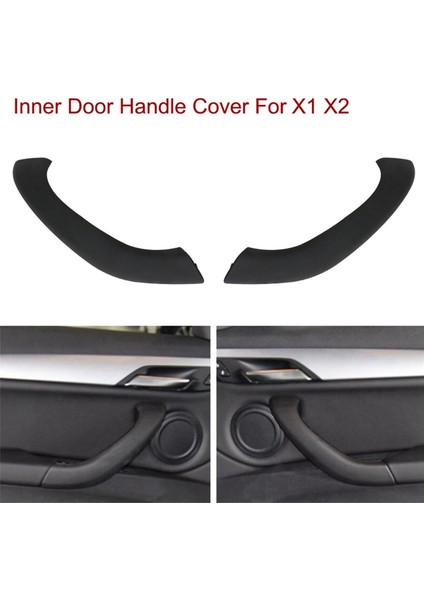 2x 51417417513 Araba Sol Sağ Iç Kapı Çekme Kolu Kol Dayama Kapağı Kapak For-Bmw X1 X2 F48 F49 F39 2016-2020 (Yurt Dışından) modelleri