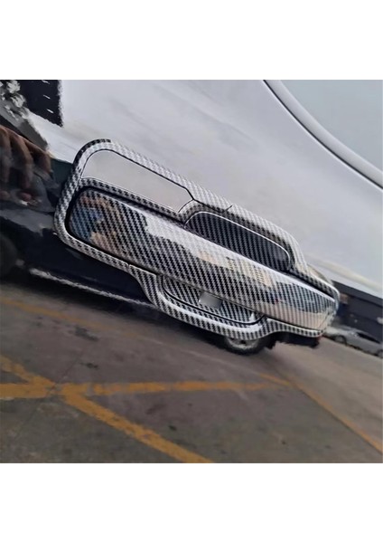Ford Ranger 2023 2024 Dış Aksesuarlar Için Yan Kapı Kolu Kapak Döşeme Abs Karbon Fiber - Akıllı Anahtar Deliği Olmadan (Yurt Dışından) indirimleri
