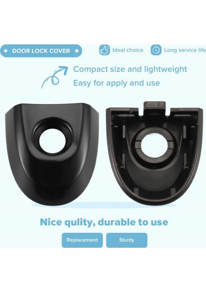 Nissan Juke &amp; Micra Sürücüleri Için Anahtar Delikli Araba Kapısı Kilit Kapağı 806441KK0D Araba Aksesuarları Siyah (Yurt Dışından) indirimleri