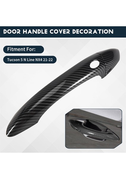 Araba Dış Kapı Kolu Kapak Stil Aksesuarları Hyundai Tucson Için Dış Kase Döşeme Etiketi 5 N Çizgi Nx4 2021 2022 A (Yurt Dışından) fırsatları