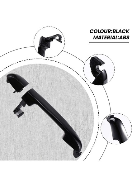 Hyundai Elantra 2007-2010 Için Dış Kapı Kolu Ön Veya Arka Astarlı 82651-2H000 (Yurt Dışından) indirimleri