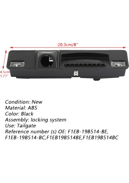 2x Bagaj Kapağı Tutucu Bagaj Tutamak Anahtarı 12-18 Ford Focus F1EB-19B514 (Yurt Dışından) modelleri