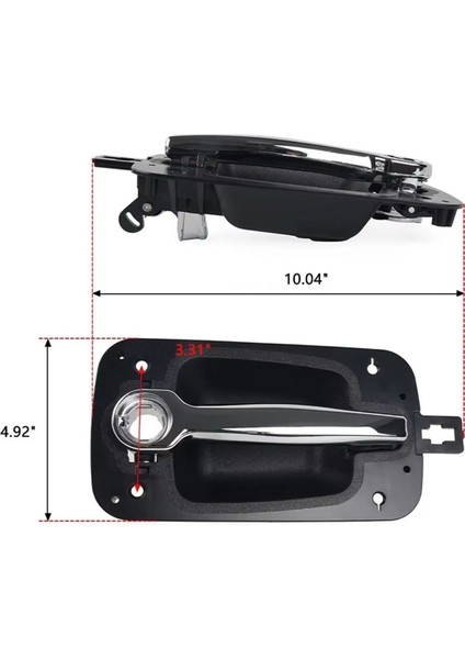 2pcs Uluslararası Prostar Için Dış Kapı Kulpları 2008-2012 Kamyon Kapı Kulpları 2594003C1 2594006C1 16915575 7605106 (Yurt Dışından) modelleri