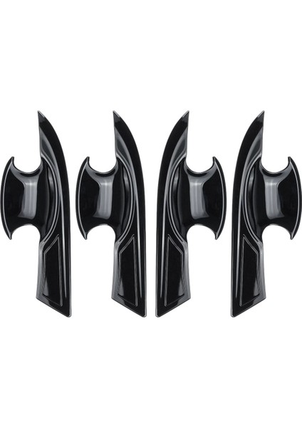 10. Gen Civic Abs Dış Kapı Tığ Kolu Için Honda Civic 2016-2021 Gloss Siyah Için Kapak Kapakları (Yurt Dışından)