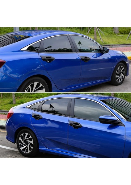 10. Gen Civic Abs Dış Kapı Tığ Kolu Için Honda Civic 2016-2021 Gloss Siyah Için Kapak Kapakları (Yurt Dışından) fırsatları