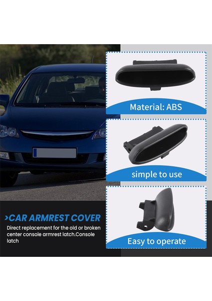 Otomatik Otomatik Koltuk Kapağı Kilit Merkezi Konsol Honda Civic Için Mandal Kilitli Koltuk Kapağı 2007 2008 2009 2011 2012 2012 2013 83451-SNA-A01ZA Honda Parçaları (Yurt Dışından) fırsatları