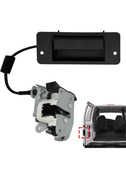 Tople ile Arka Kapı Mandalı 8C2Z-15431A03-A 6C2Z-15431A03-AA Ford E150 E250 E350 E450 E450 Geri Kargo Kapısı Montajı (Yurt Dışından) fırsatları