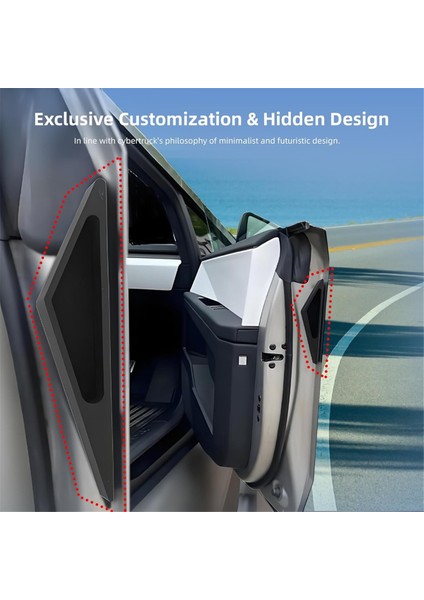 Tesla Cybertruck 2024 2025 Aksesuarlar Için Kapı Tutucu Anti-Fingerprint (Yurt Dışından) indirimleri