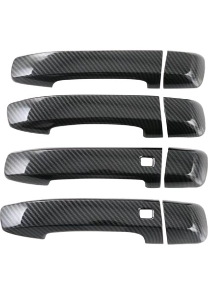 Kia Mohave Için 2020 2021 2022 Abs Karbon Fiber Kapı Tutucu Kapak Trim Dekoratör Sticker Dış Aksesuarlar (Yurt Dışından)