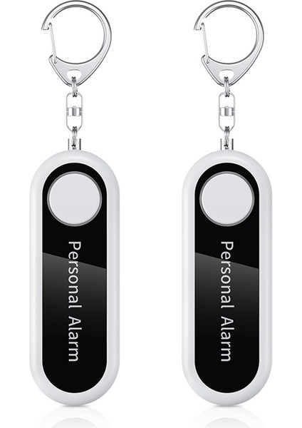 2x Kişisel Alarm Kendinden Savunma Alarmı 125DB Kişisel Savunma Çocuklar Için Siren Güvenlik Taşınabilir Alarm Anahtarlığı (Yurt Dışından)